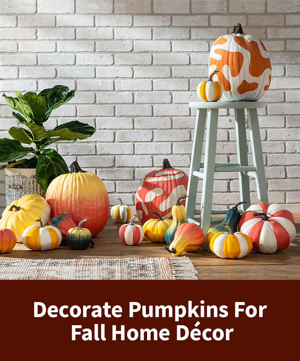 Decorate Pumpkins For Fall Home Decor