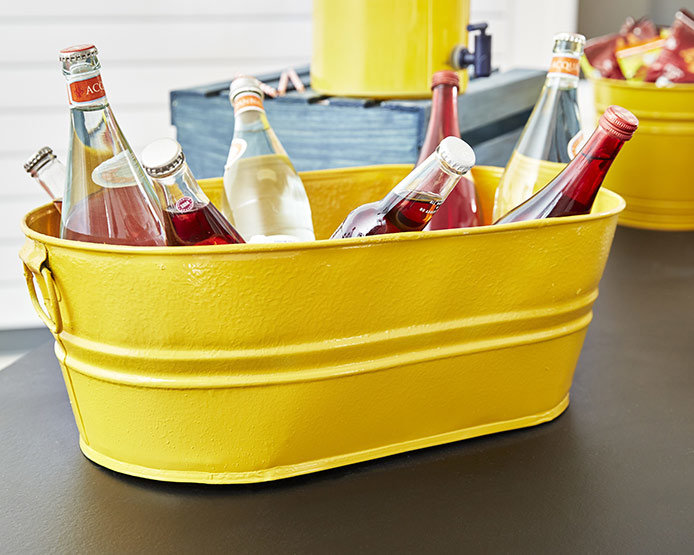 Bright & Lively Metal Beverage Tub