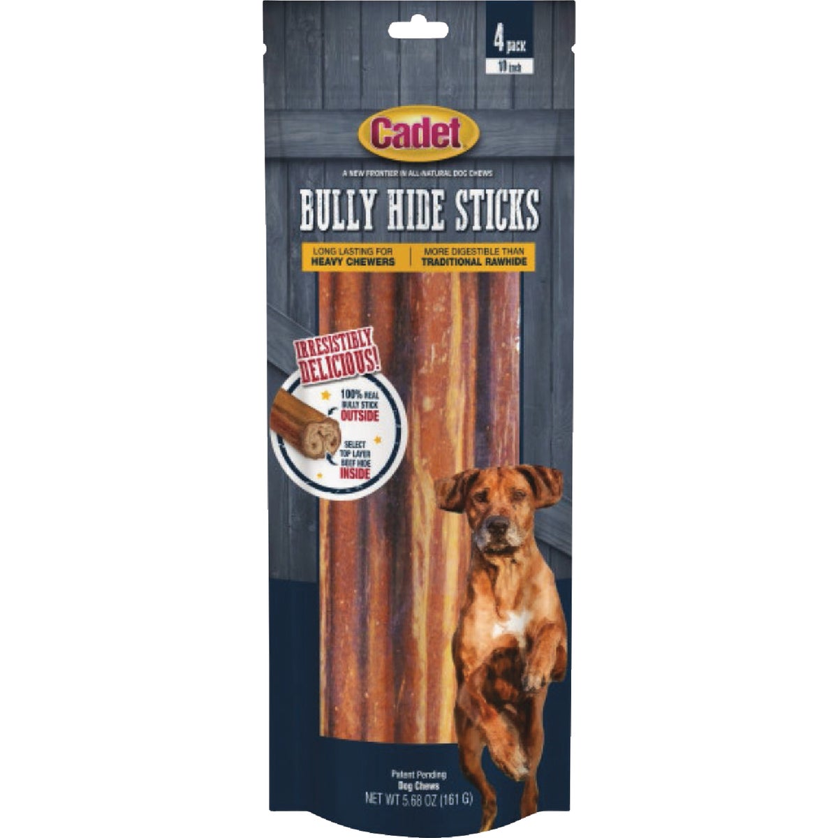 Cadet Large Bully Hide Sticks All Natural Dog Chews 4 Count Stone s Home Centers